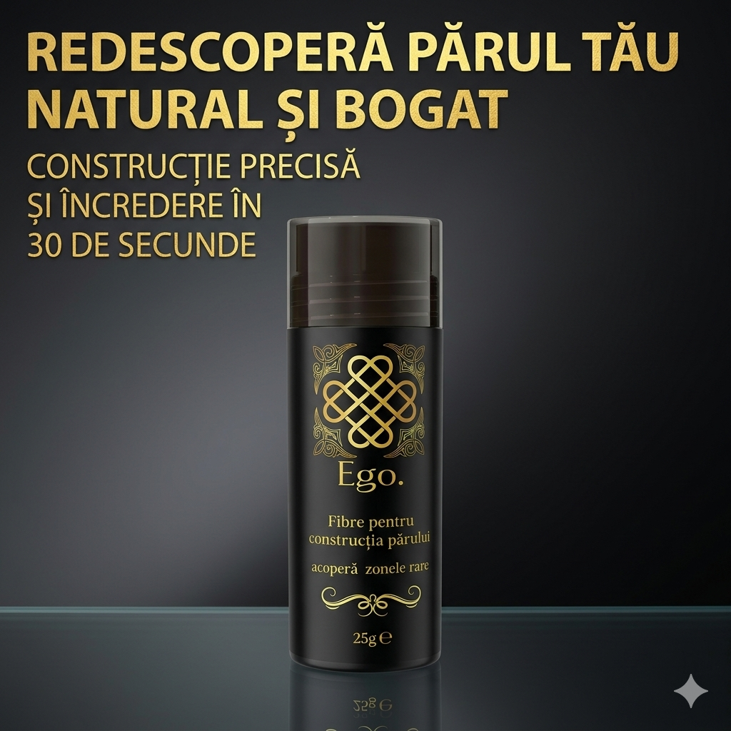 Fibre profesionale pentru păr rar | Volum instant & aspect natural șaten închis